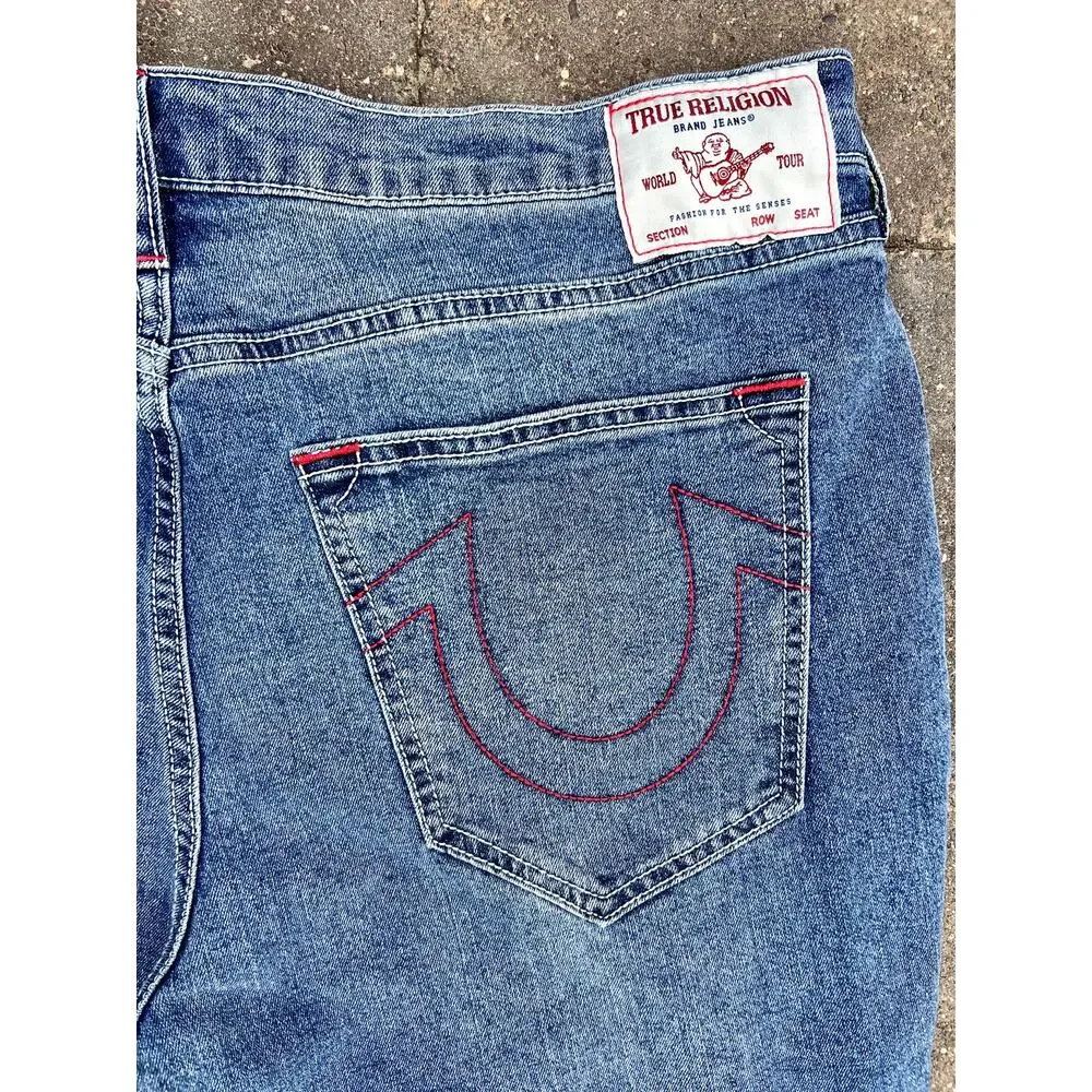 NWT Men's True Religion Rocco Moto relaxed skinny jeans size 36x32 - Picture 6 of 6